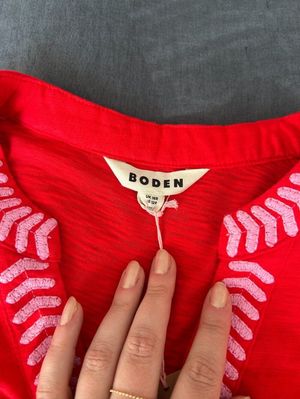 Boden Amara Embroidered Dress - Picture 6 of 7